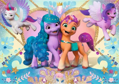 Obrázek k produktu Třpytivé puzzle My Little Pony 100 dílků