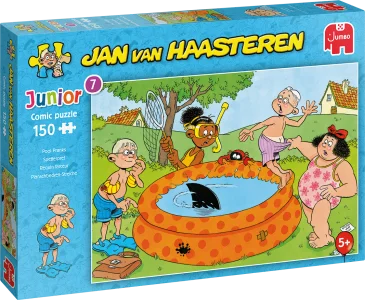 Obrázek k produktu Puzzle JvH Junior 7: Žertíky u bazénu  150 dílků