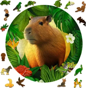Obrázek k produktu Dřevěné puzzle Kapybara 250 dílků