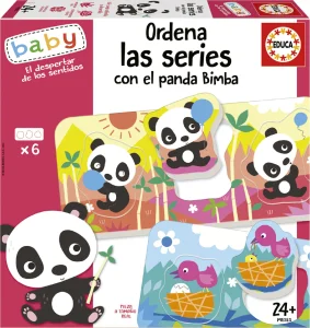 Obrázek k produktu Baby vkládačka Panda Bimba a kamarádi 6x3 dílky