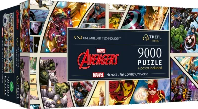 Obrázek k produktu Puzzle UFT Marvel Avengers: Napříč komiksovým vesmírem 9000 dílků