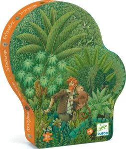 Obrázek k produktu Čtvercové puzzle Pestrobarevná džungle 54 dílků