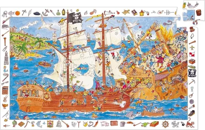 Obrázek k produktu Puzzle Observation: Piráti 100 dílků