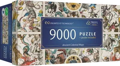 Obrázek k produktu Puzzle UFT Staré nebeské mapy souhvězdí 9000 dílků
