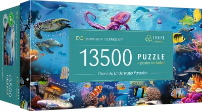 Obrázek k produktu Puzzle UFT Ponoření do podmořského ráje 13500 dílků
