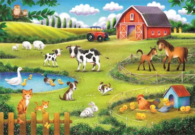 Obrázek k produktu Puzzle Zvířecí farma 30 dílků