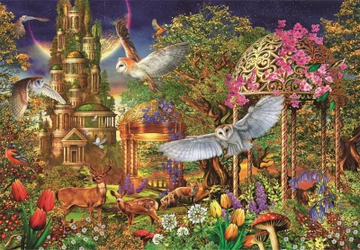 Obrázek k produktu Puzzle Zahrada lesní fantazie 1500 dílků