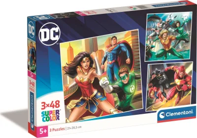 Obrázek k produktu Puzzle DC Comics: Liga Spravedlnosti 3x48 dílků