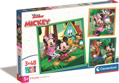 Obrázek k produktu Puzzle Mickey a kamarádi 3x48 dílků
