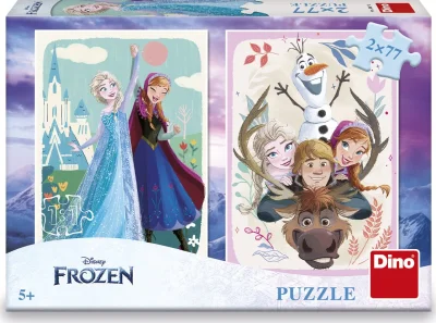 Obrázek k produktu Puzzle Ledové králoství: Anna a Elsa 2x77 dílků