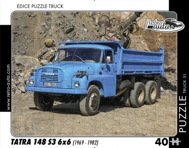 Obrázek k produktu Puzzle TRUCK č.31 Tatra 148 S3 6x6 (1969 - 1982) 40 dílků