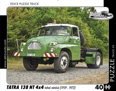 Obrázek k produktu Puzzle TRUCK č.39 Tatra 138 NT 4x4 tahač návěsů (1959 - 1972) 40 dílků