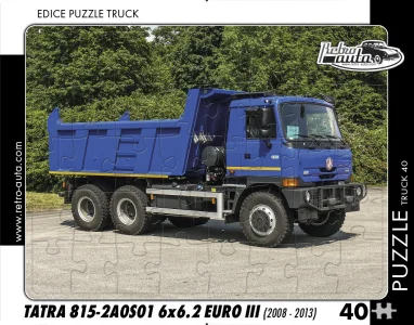 Obrázek k produktu Puzzle TRUCK č.40 Tatra 815-2A0S01 6x6.2 EURO III (2008 - 2013) 40 dílků
