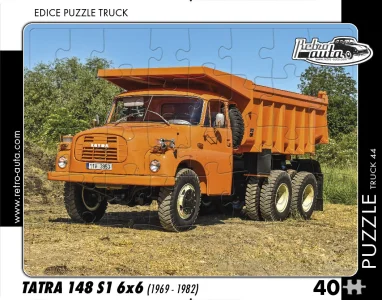 Obrázek k produktu Puzzle TRUCK č.44 Tatra 148 S1 6x6 (1969 - 1982) 40 dílků