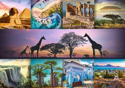 Obrázek k produktu Puzzle Koláž, Afrika 1000 dílků