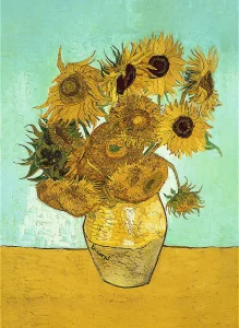Obrázek k produktu Dřevěné puzzle Art: Vincent van Gogh - Slunečnice 200 dílků