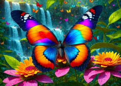 Obrázek k produktu Puzzle Motýl v lese 1000 dílků