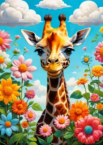 Obrázek k produktu Puzzle Roztomilá žirafka 1000 dílků