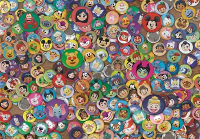 Obrázek k produktu Puzzle Impossible Disney placky 1000 dílků