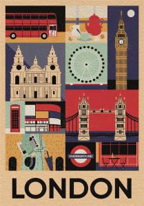 Obrázek k produktu Puzzle Style in the City: Londýn 1000 dílků