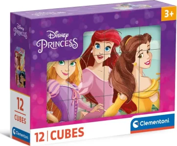Obrázek k produktu Obrázkové kostky Disney princezny, 12 kostek