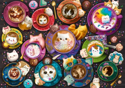 Obrázek k produktu Puzzle Kávová koťátka 500 dílků