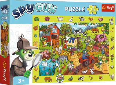 Obrázek k produktu Puzzle s hledáním obrázků Spy Guy: Farma 24 dílků