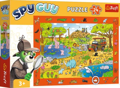 Obrázek k produktu Puzzle s hledáním obrázků Spy Guy: Safari 24 dílků