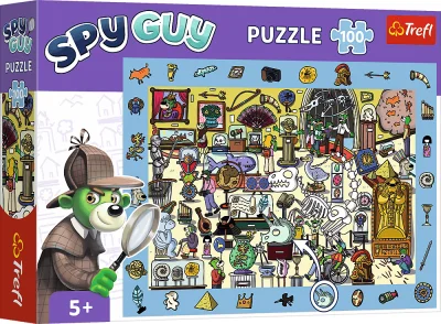 Obrázek k produktu Puzzle s hledáním obrázků Spy Guy: Muzeum 100 dílků