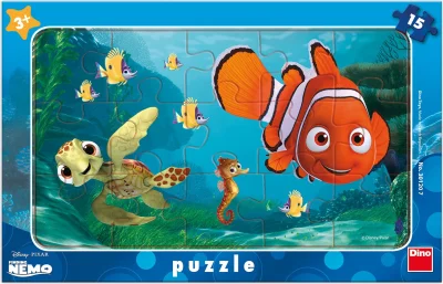Obrázek k produktu Puzzle Hledá se Nemo: Nemo a želva 15 dílků