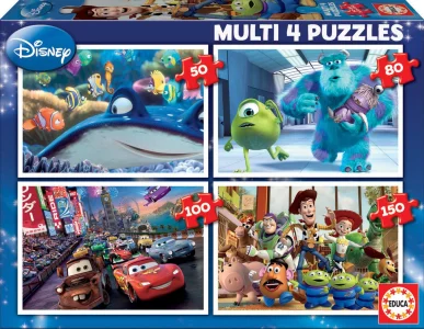 Obrázek k produktu Puzzle Disney Pixar Mix 4v1 (50,80,100,150 dílků)