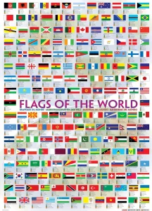 Obrázek k produktu Puzzle Vlajky světa 1000 dílků