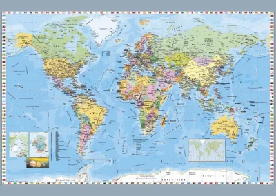 Obrázek k produktu Puzzle Politická mapa světa 1000 dílků