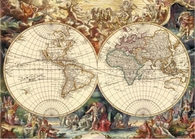 Obrázek k produktu Puzzle Historická mapa 1000 dílků